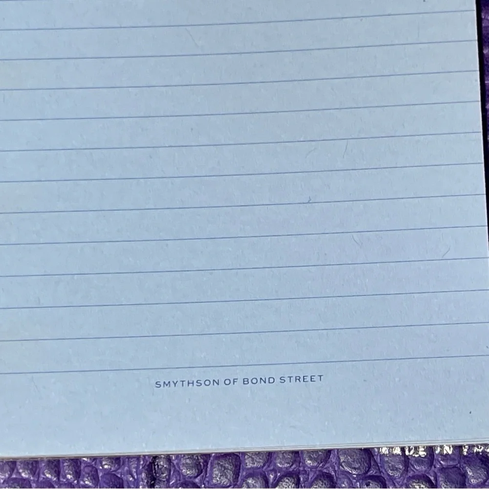 Smythson of Bond Street Bijou Organizer | Mara Purple Crocodile-Embossed Leather